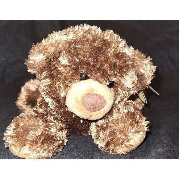 Aurora floppy teddy bear BOONE 8" - Picture 1 of 11